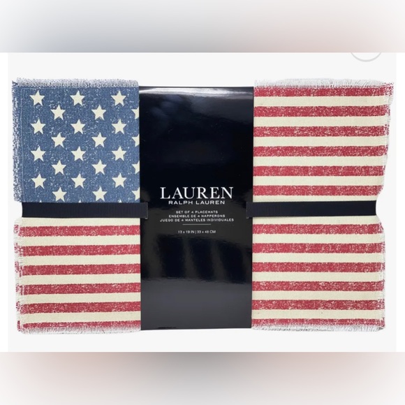 Ralph Lauren Other - Ralph Lauren USA Flag Placemats 🇺🇸 Set of 4 New